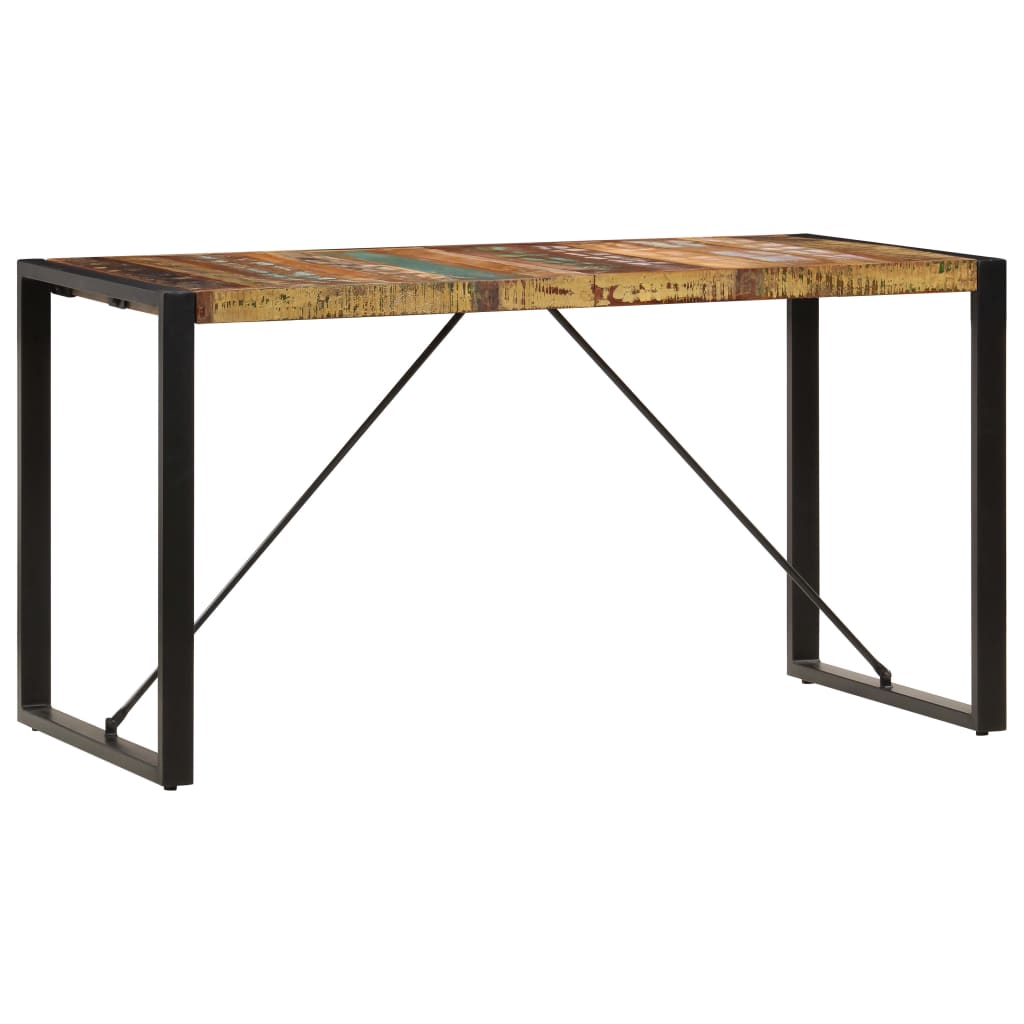 vidaXL Jídelní stůl 140 x 70 x 75 cm masivní recyklované dřevo