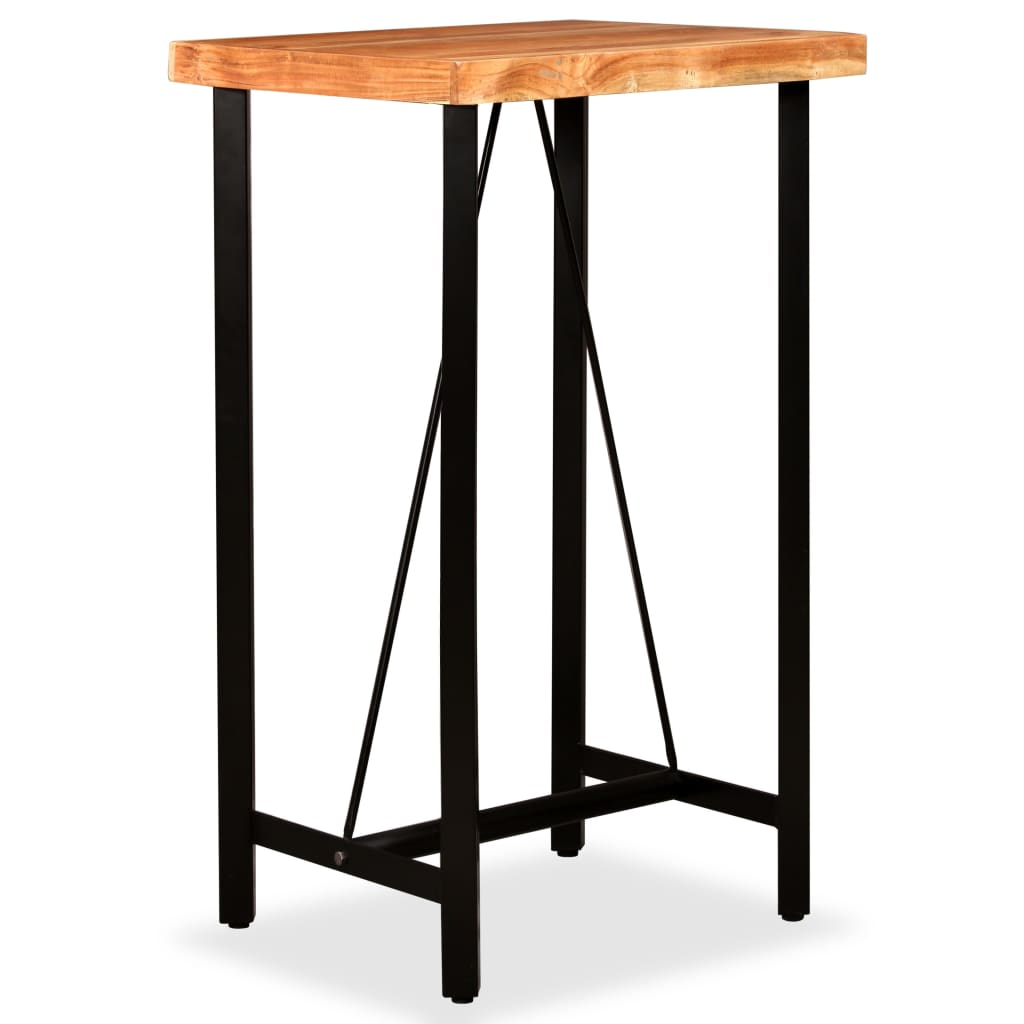 vidaXL Barový stůl masivní akáciové dřevo 60 x 60 x 107 cm