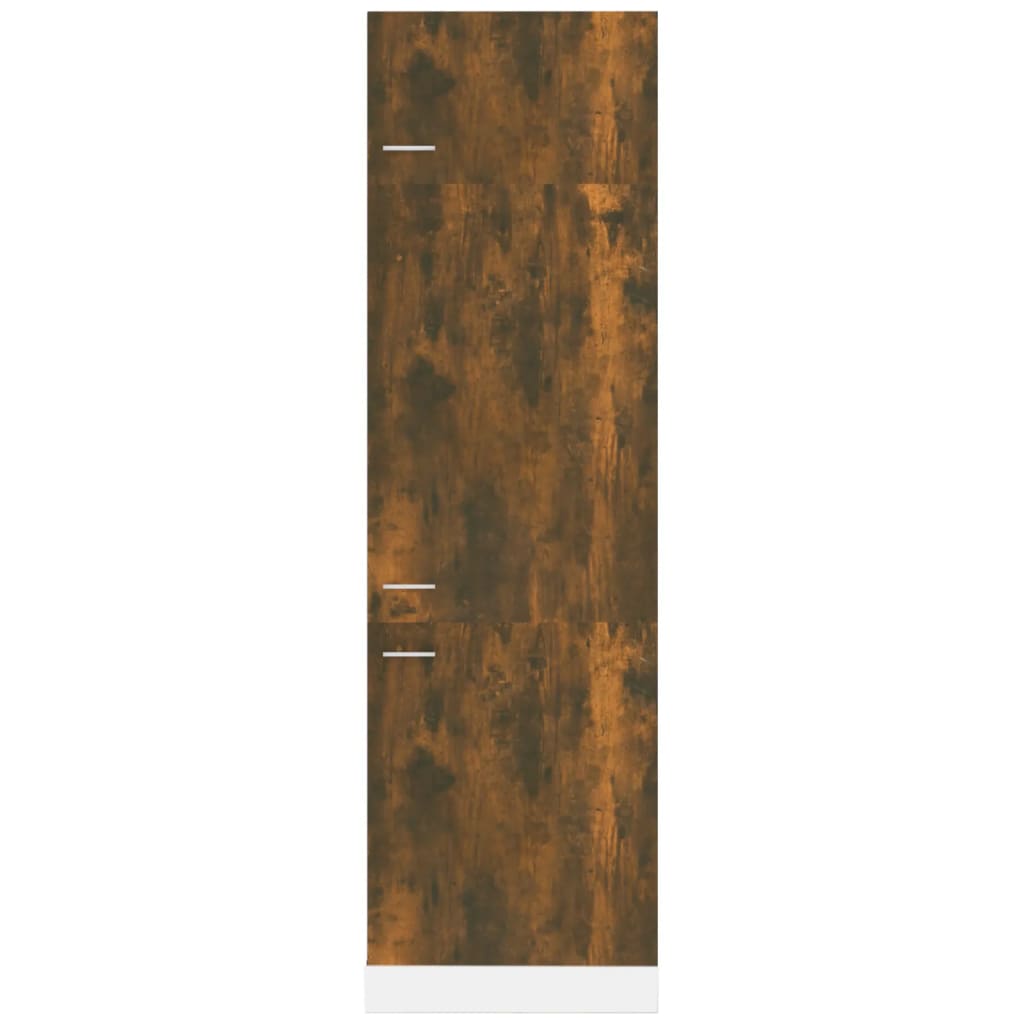 vidaXL Skříň na lednici kouřový dub 60 x 57 x 207 cm kompozitní dřevo