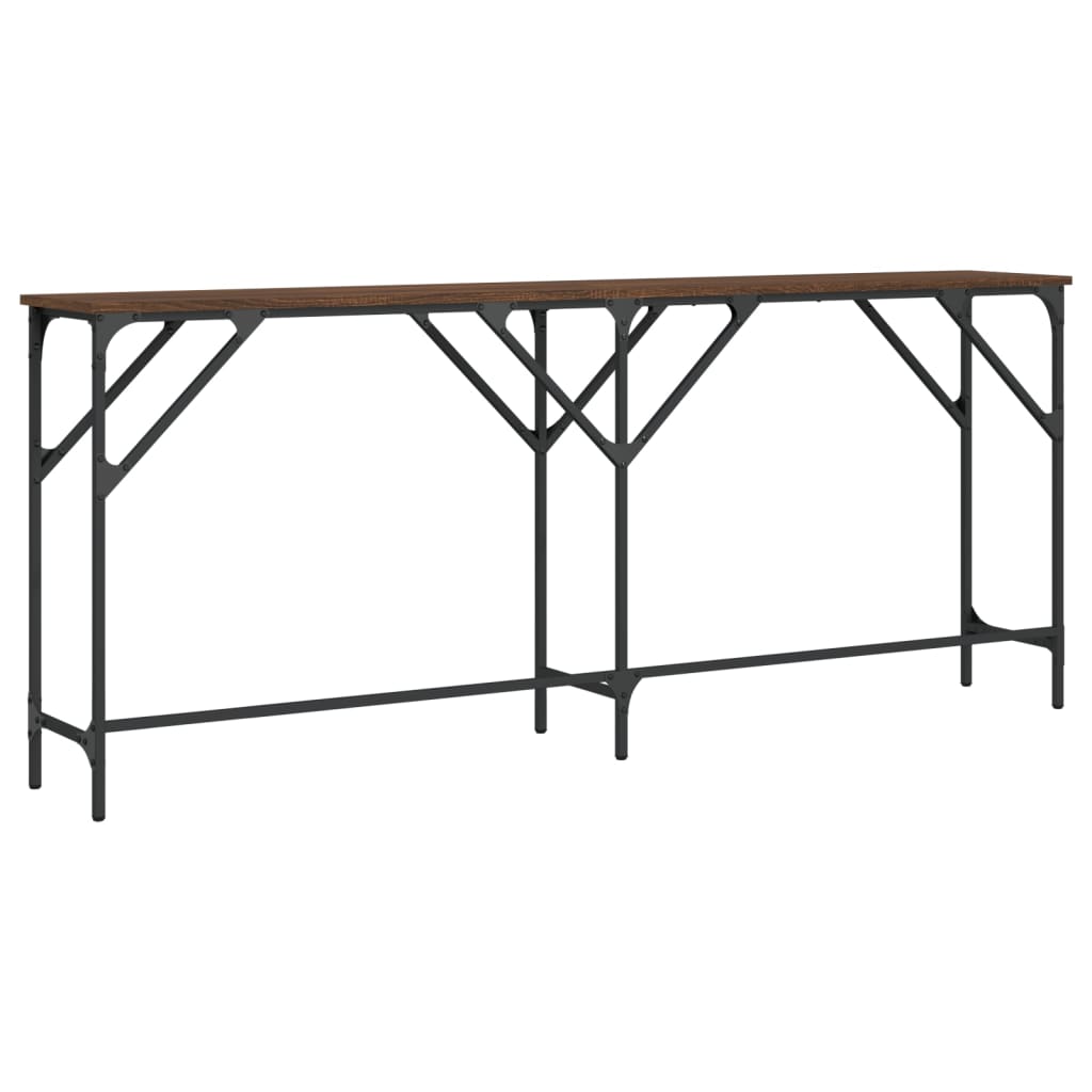 vidaXL Konzolový stolek hnědý dub 180 x 29 x 75 cm kompozitní dřevo