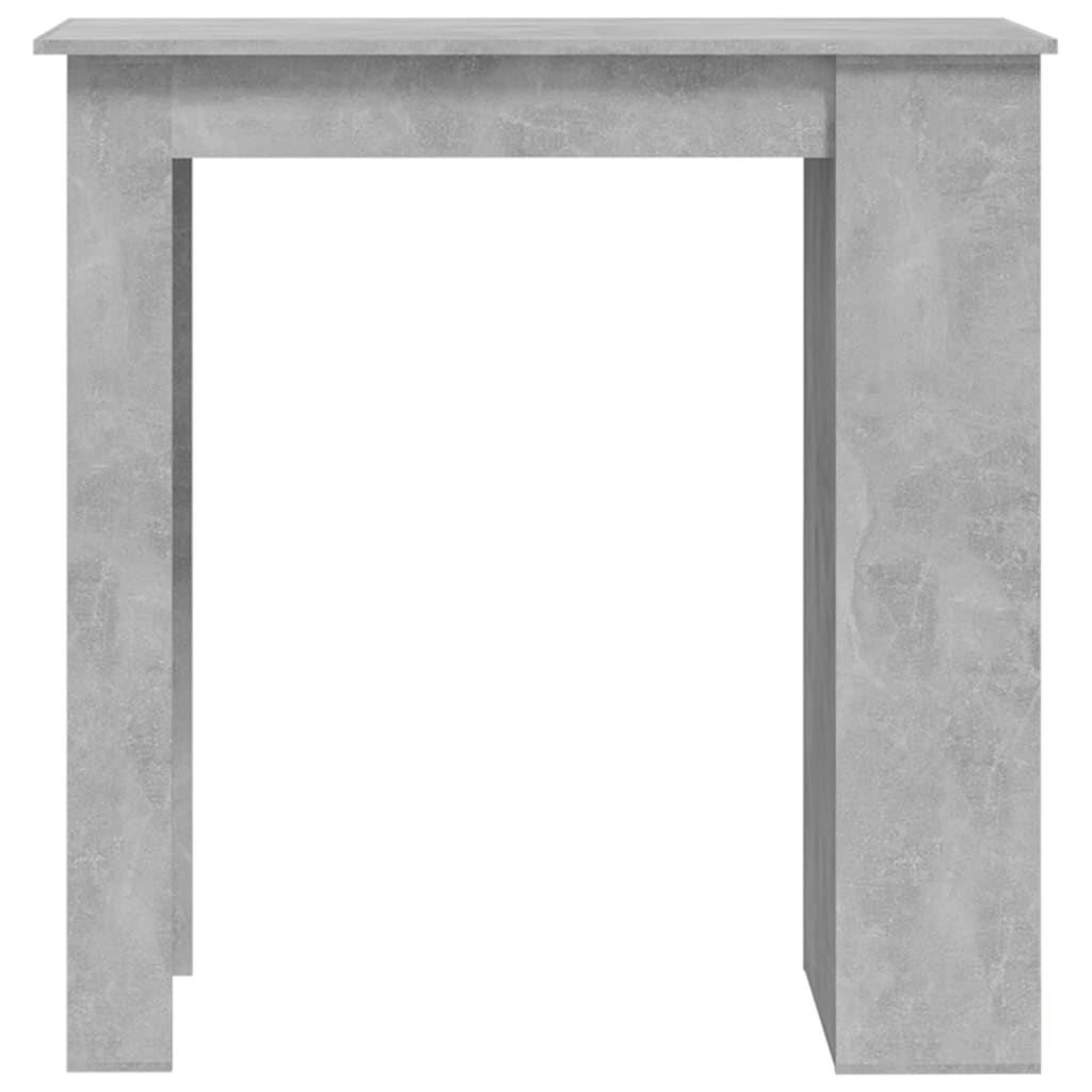 vidaXL Barový stůl s úložným regálem betonově šedý 102 x 50 x 103,5 cm
