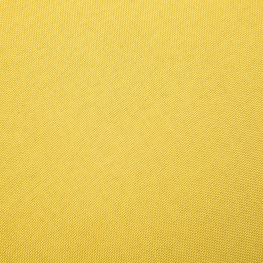 vidaXL Křeslo žluté textil