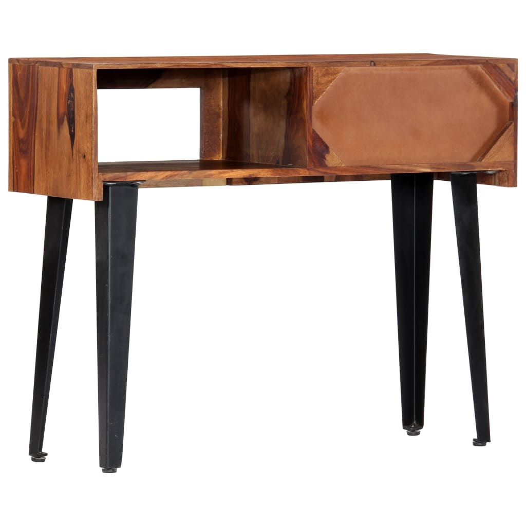 vidaXL Konzolový stolek 90 x 30 x 75 cm masivní sheeshamové dřevo
