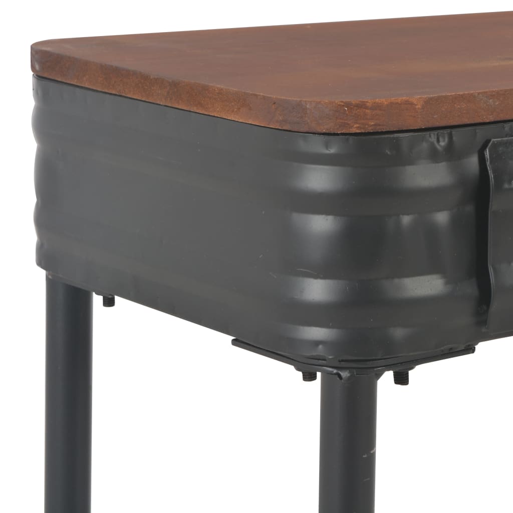 vidaXL Konzolový stolek se 2 zásuvkami 120 x 30 x 75 cm masivní jedle