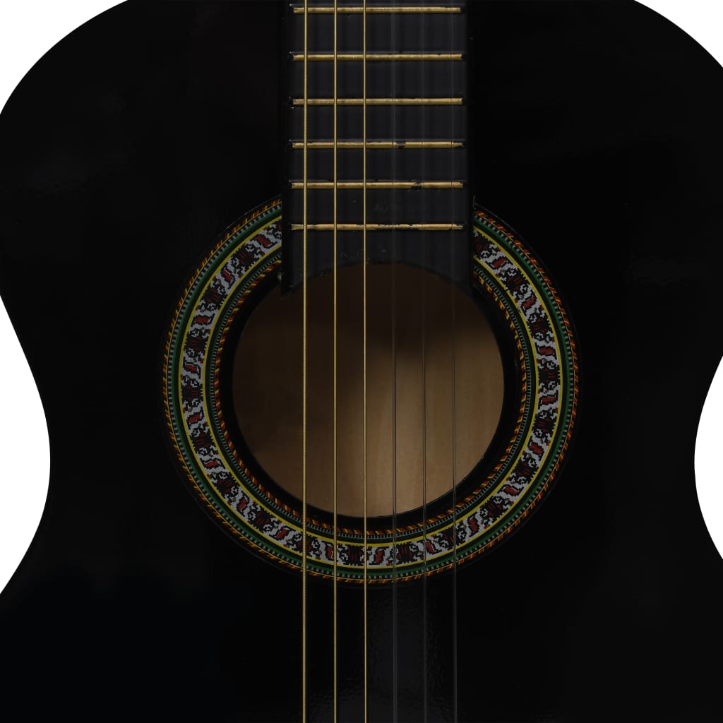 vidaXL Klasická kytara pro začátečníci a děti černá 1/2 34''