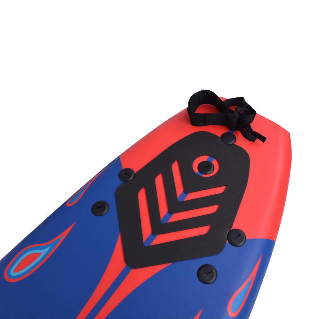 vidaXL Surfové prkno modro-červené 170 cm