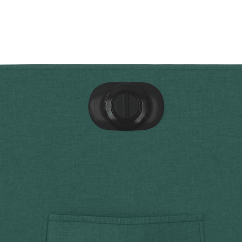 vidaXL Elektrické zvedací polohovací křeslo tmavě zelené textil