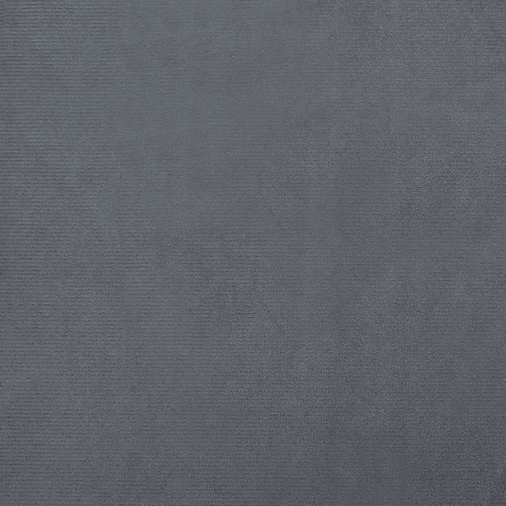 vidaXL Pelíšek pro psy tmavě šedý 50 x 40 x 26,5 cm samet