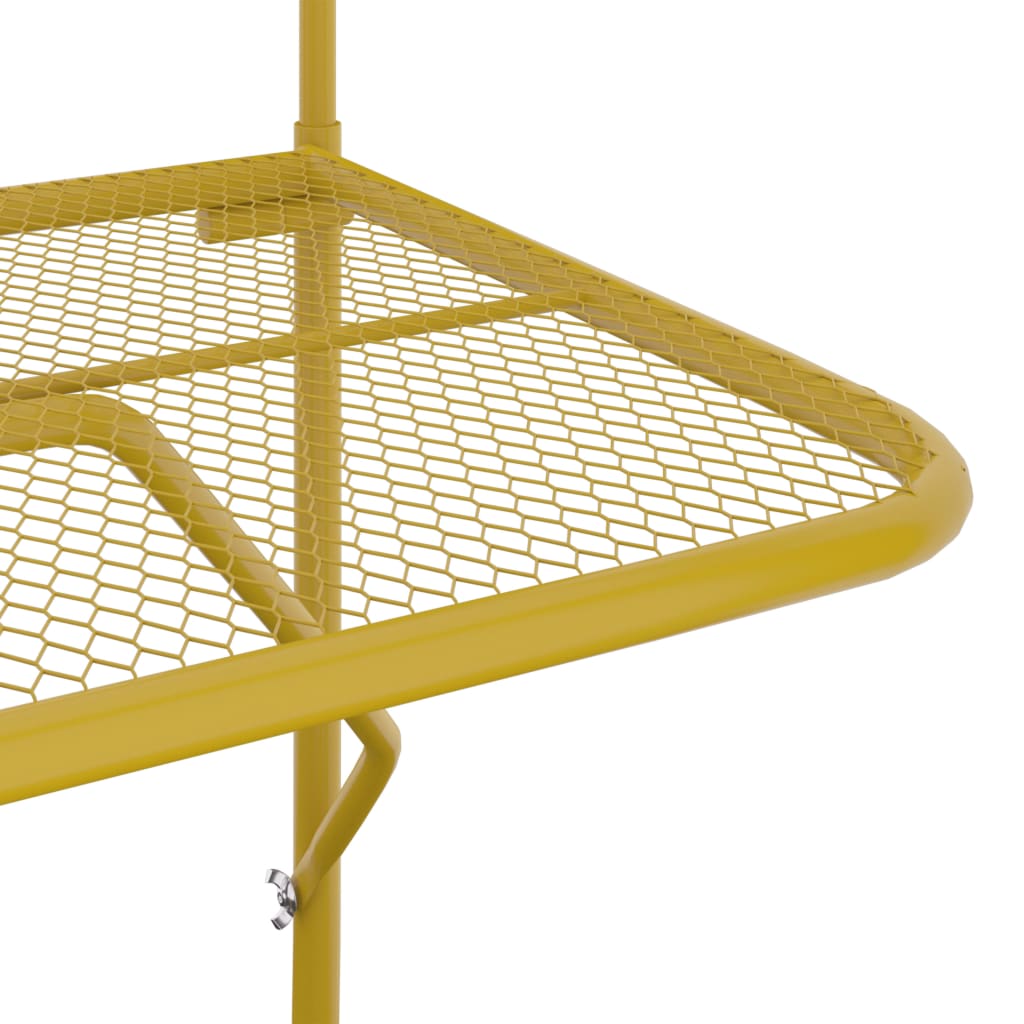 vidaXL Balkonový stolek zlatý 60 x 40 cm ocel