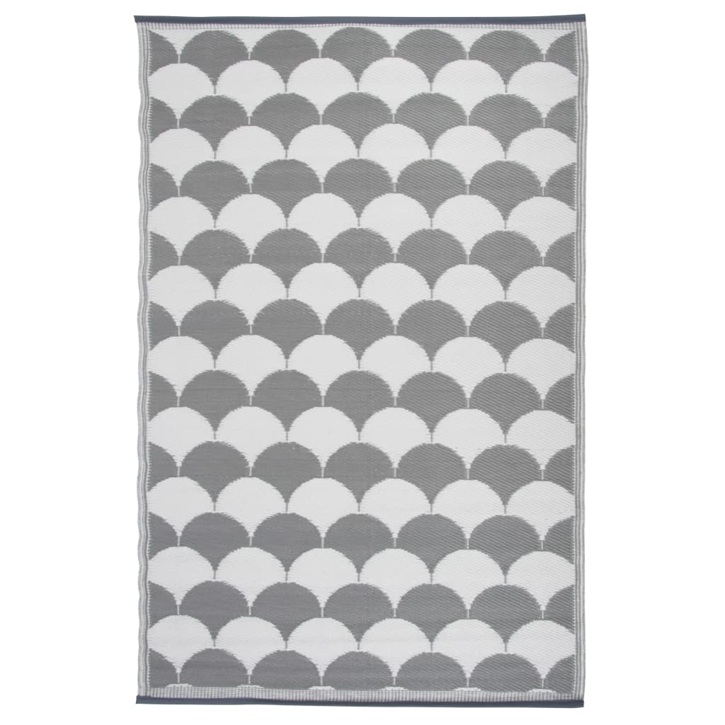 Esschert Design Venkovní koberec 180 x 121 cm šedo-bílý OC24