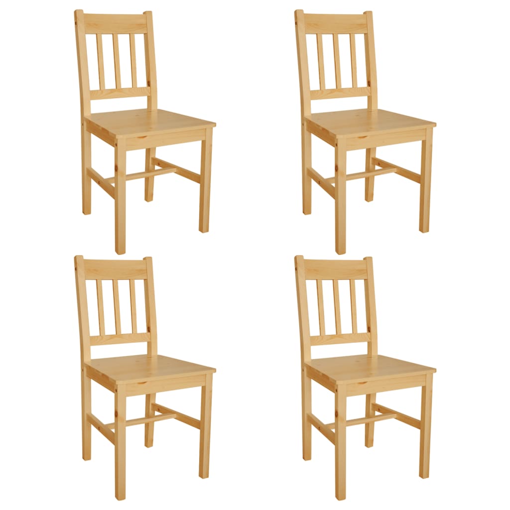 vidaXL Jídelní židle 4 ks borové dřevo