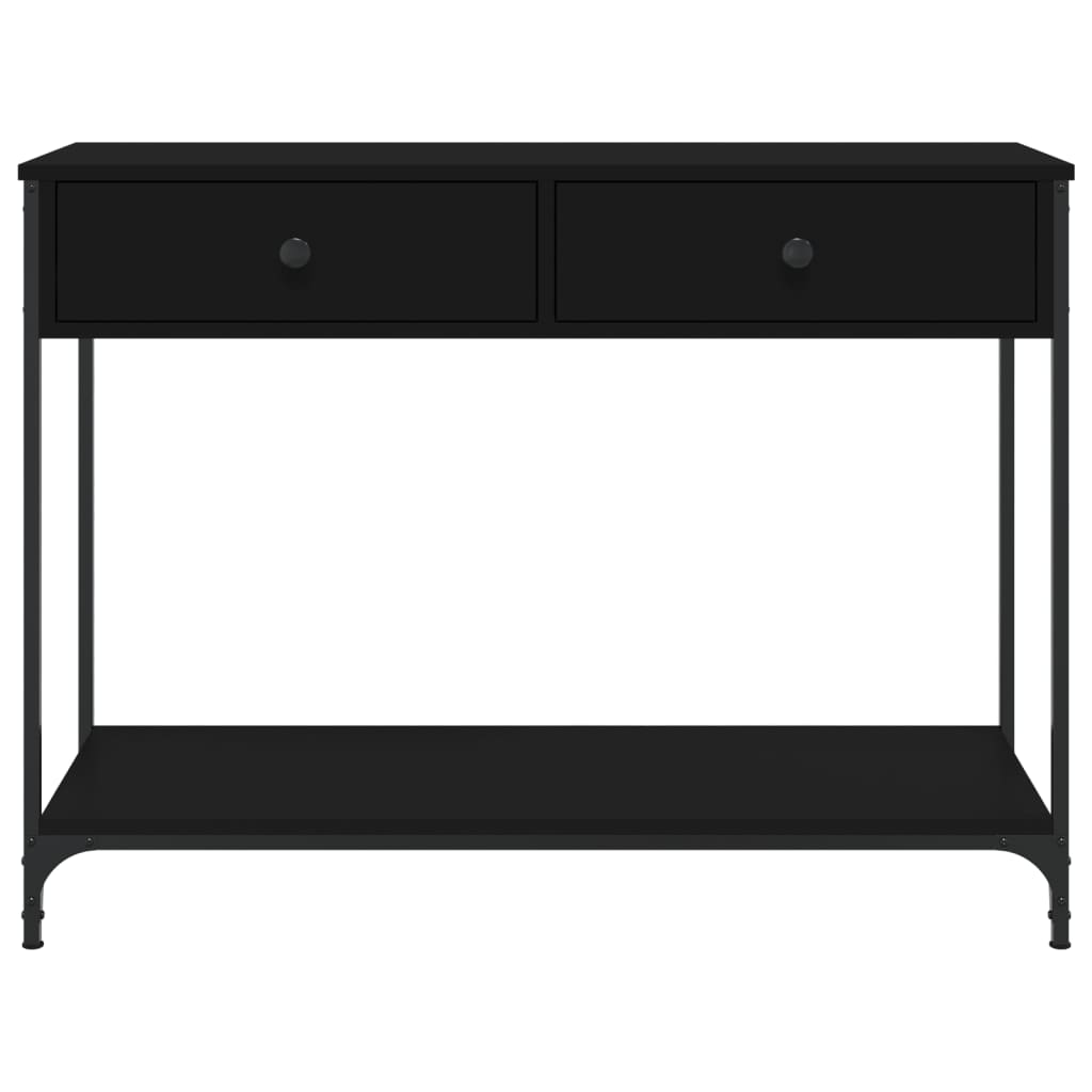 vidaXL Konzolový stolek černý 100 x 34,5 x 75 cm kompozitní dřevo