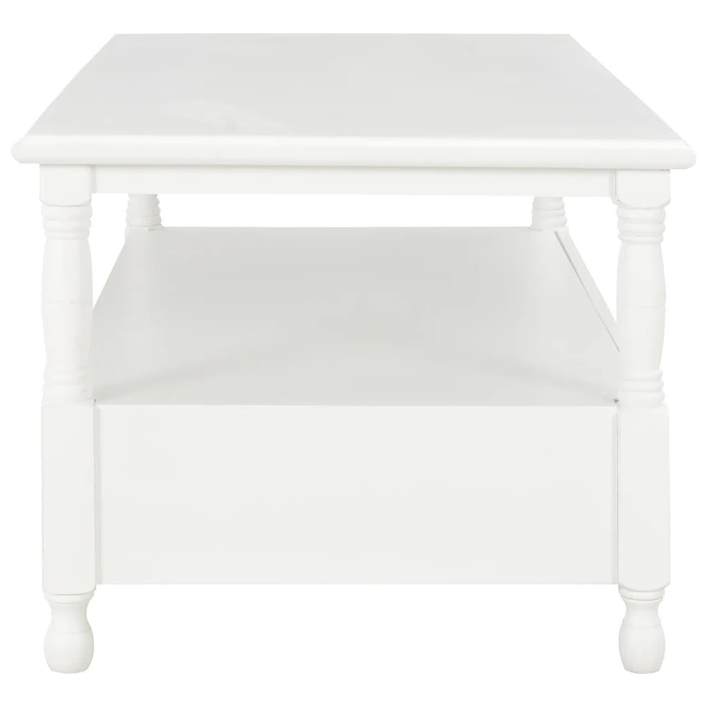 vidaXL Konferenční stolek bílý 100x50x45,5 cm masivní dřevo pavlovnie
