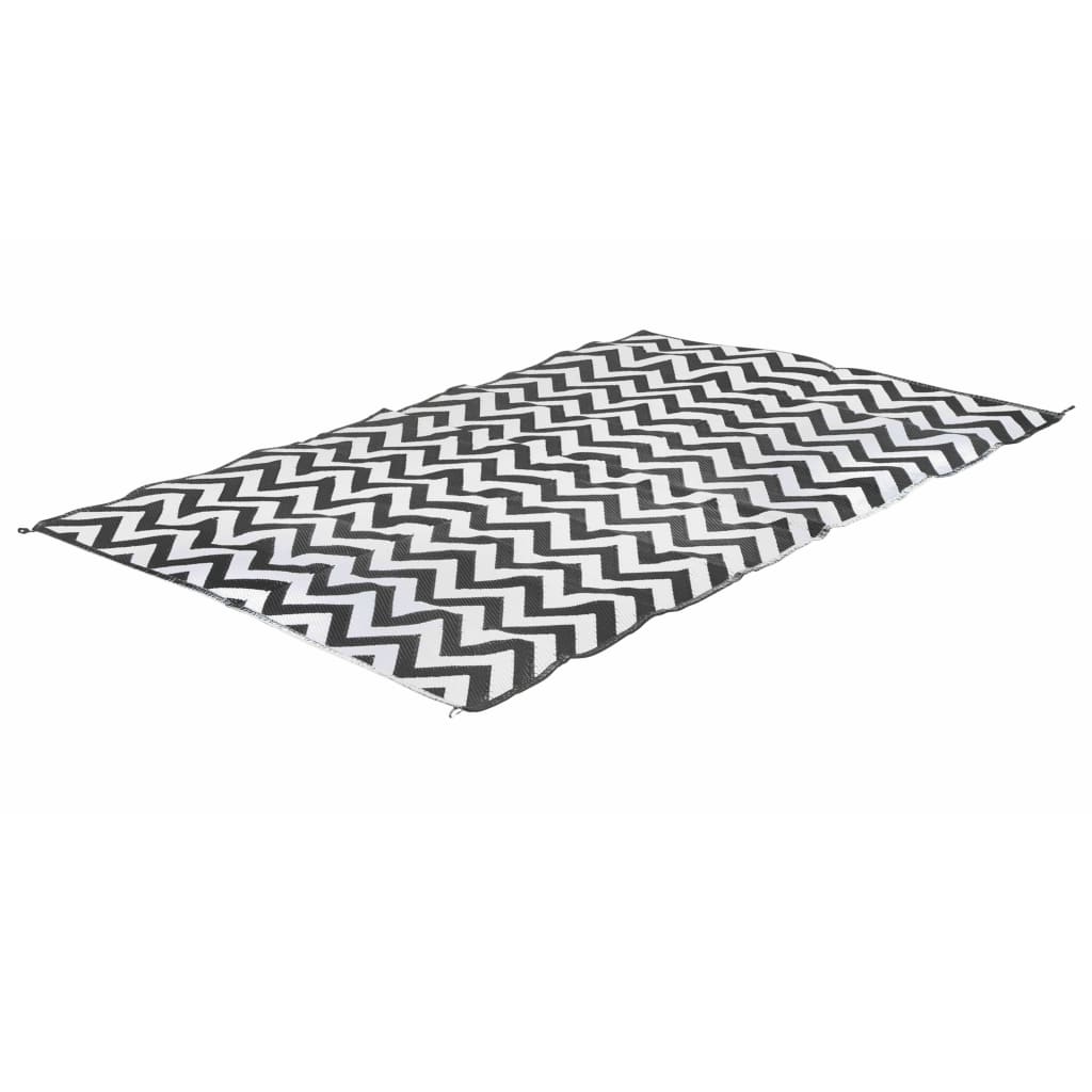 Bo-Camp Venkovní koberec Chill mat M Wave 1,8 x 2 m černobílý