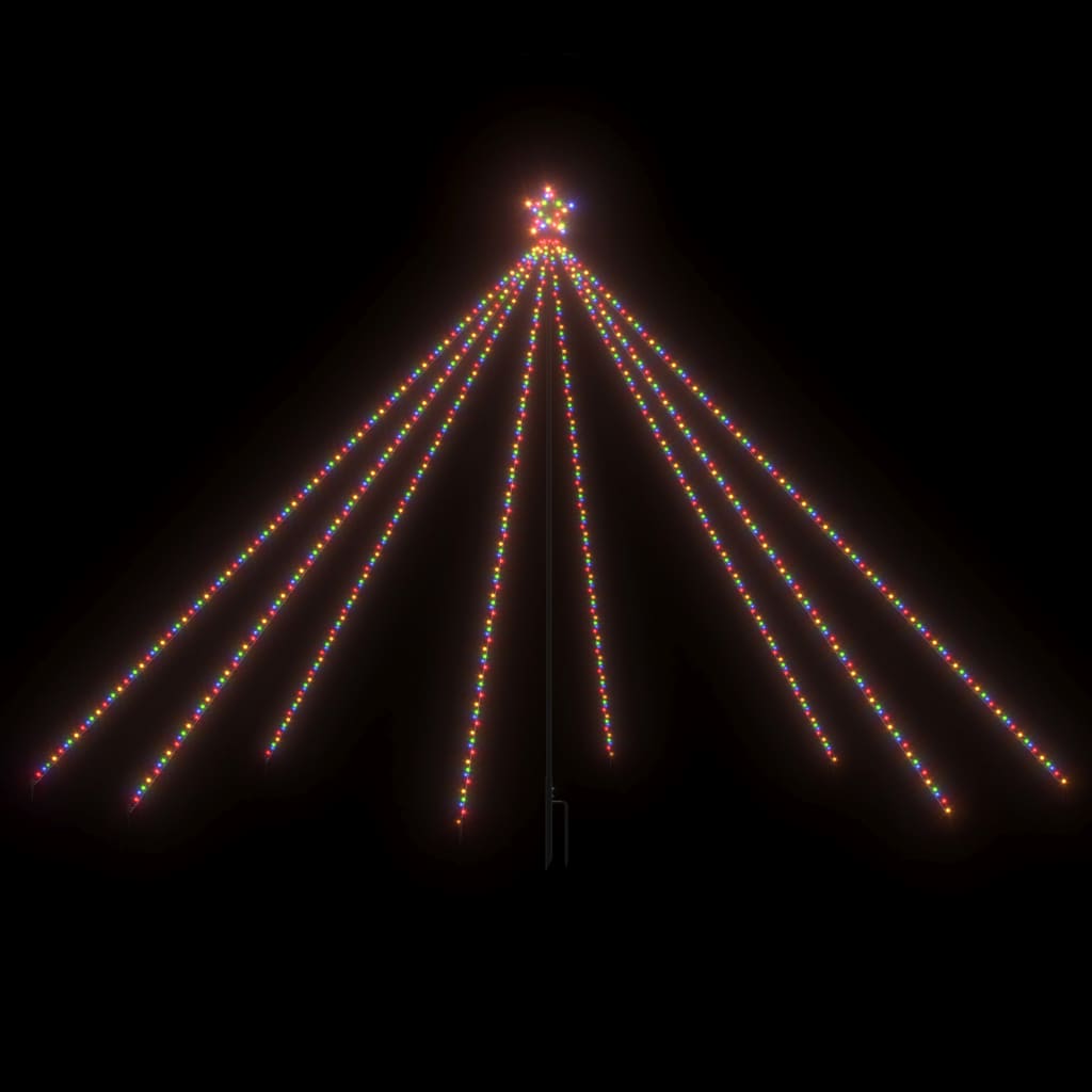vidaXL Vánoční světelný strom dovnitř i ven 576 LED barevný 3,6 m