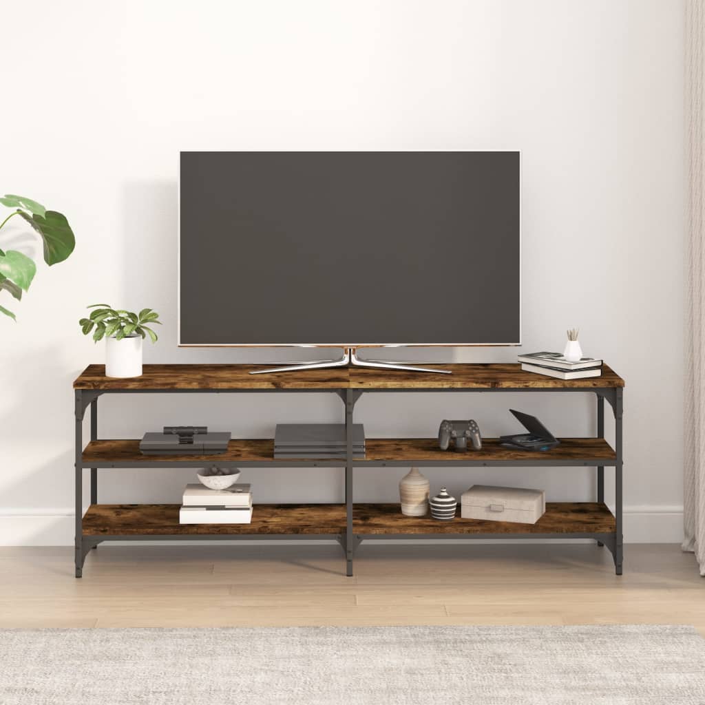 vidaXL TV skříňka kouřový dub 140 x 30 x 50 cm kompozitní dřevo