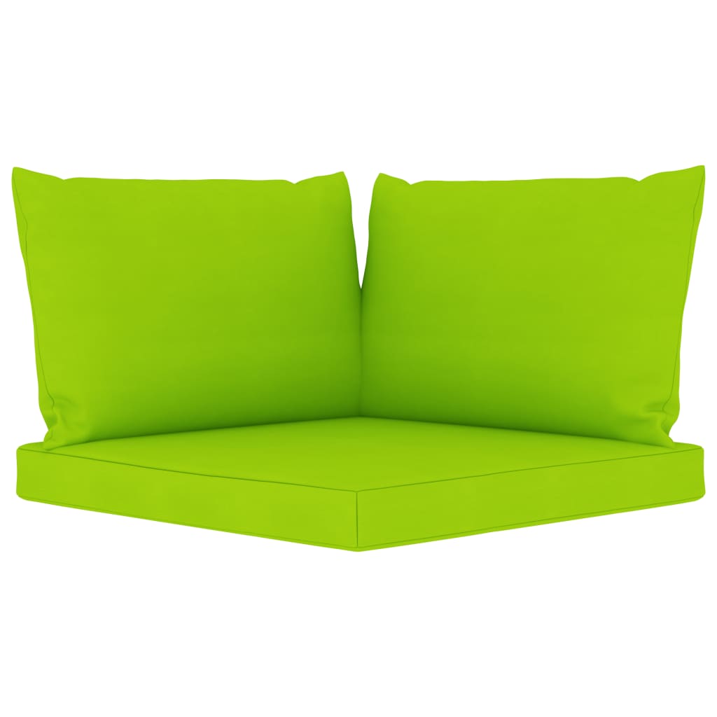 vidaXL 5dílná zahradní sedací souprava s jasně zelenými poduškami