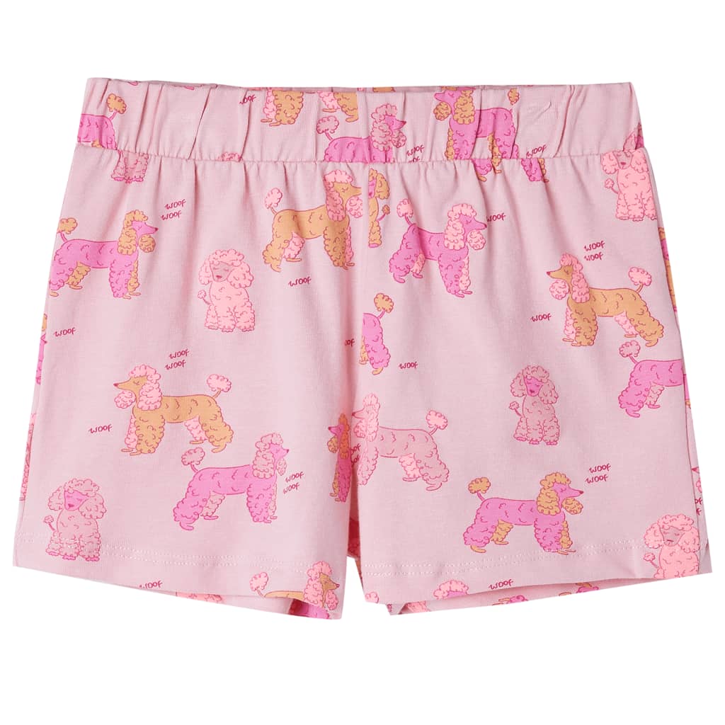 Dětské pyžamo s krátkým rukávem světle růžové 92