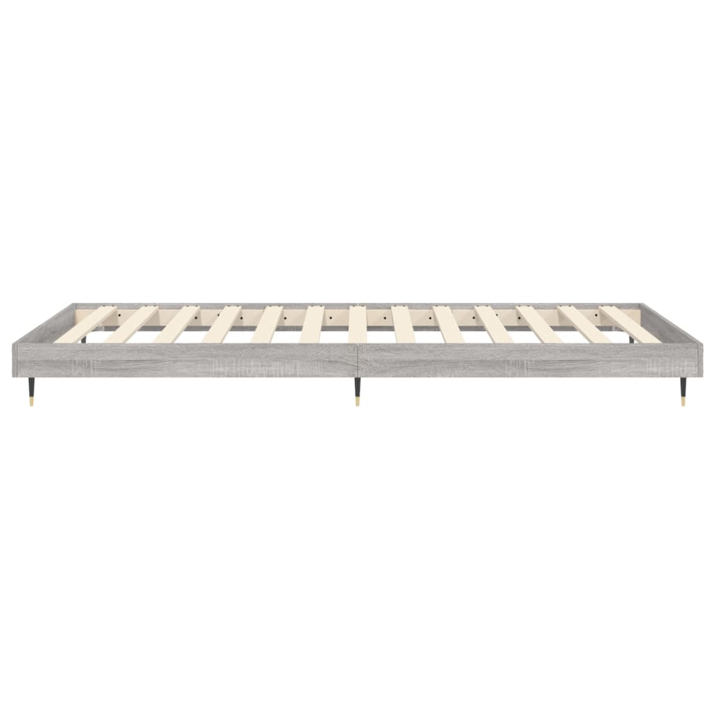 vidaXL Rám postele šedý sonoma 75 x 190 cm kompozitní dřevo
