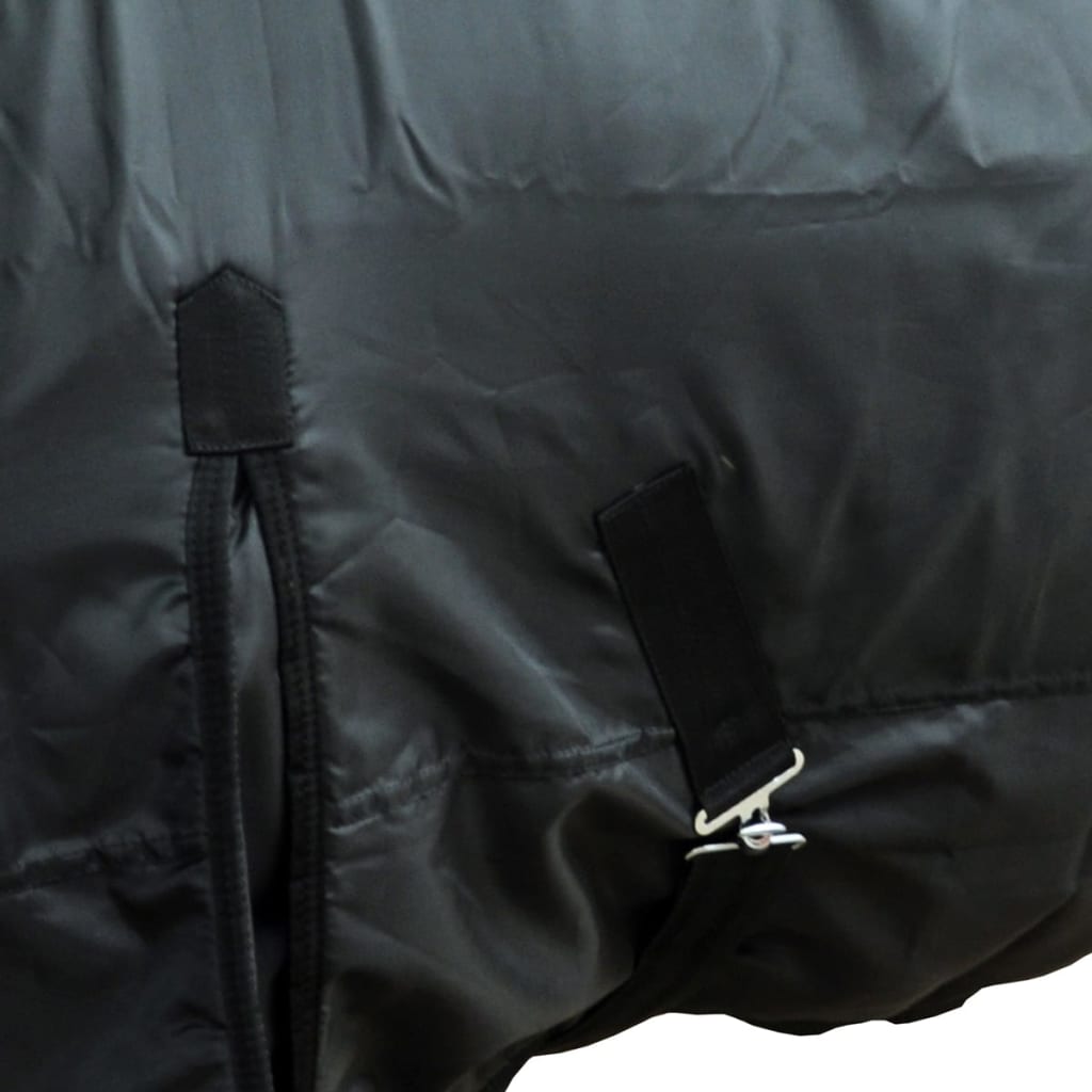 vidaXL Fleecová dvouvrstvá deka pro koně, 145 cm, černá
