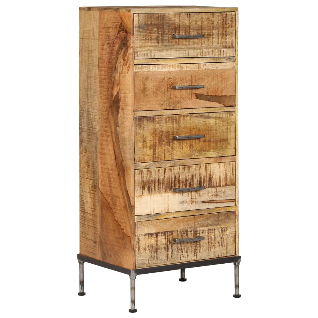 vidaXL Komoda se zásuvkami 45 x 35 x 106 cm masivní mangovníkové dřevo