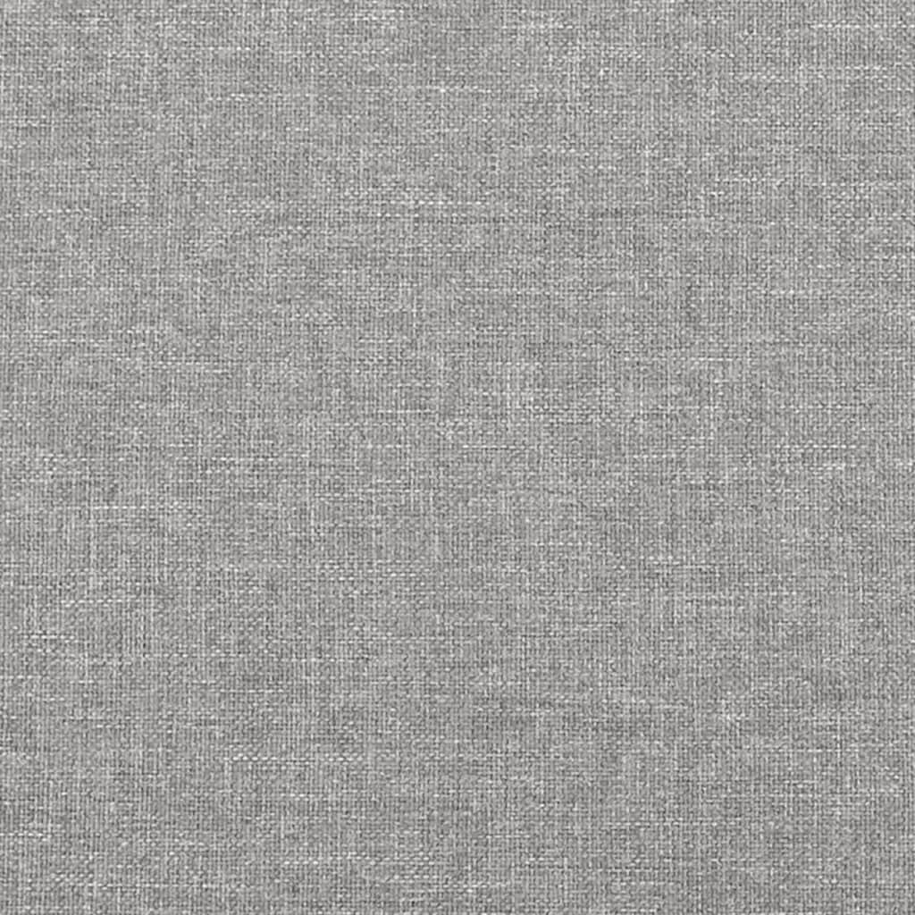vidaXL Čela postele 4 ks světle šedá 72 x 5 x 78/88 cm textil