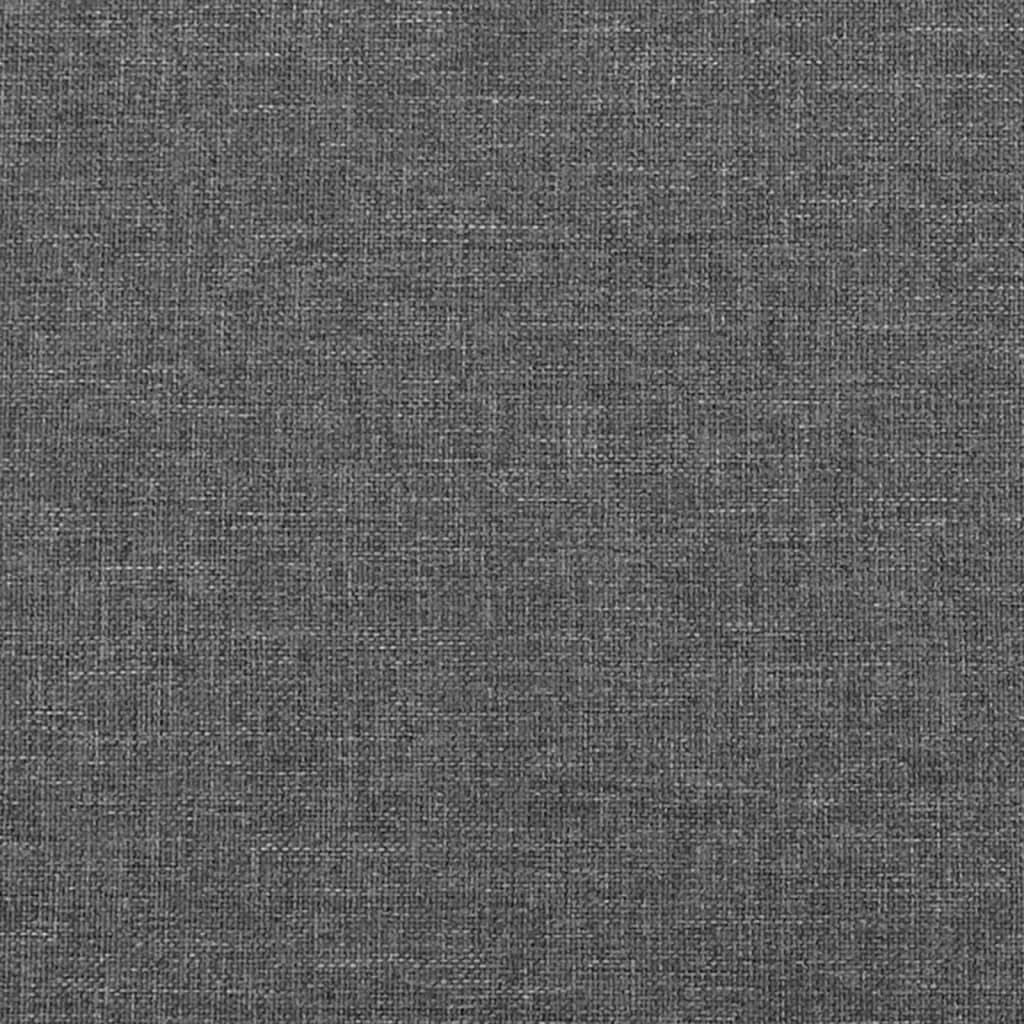 vidaXL Čelo postele typu ušák tmavě šedé 103x16x78/88 cm textil