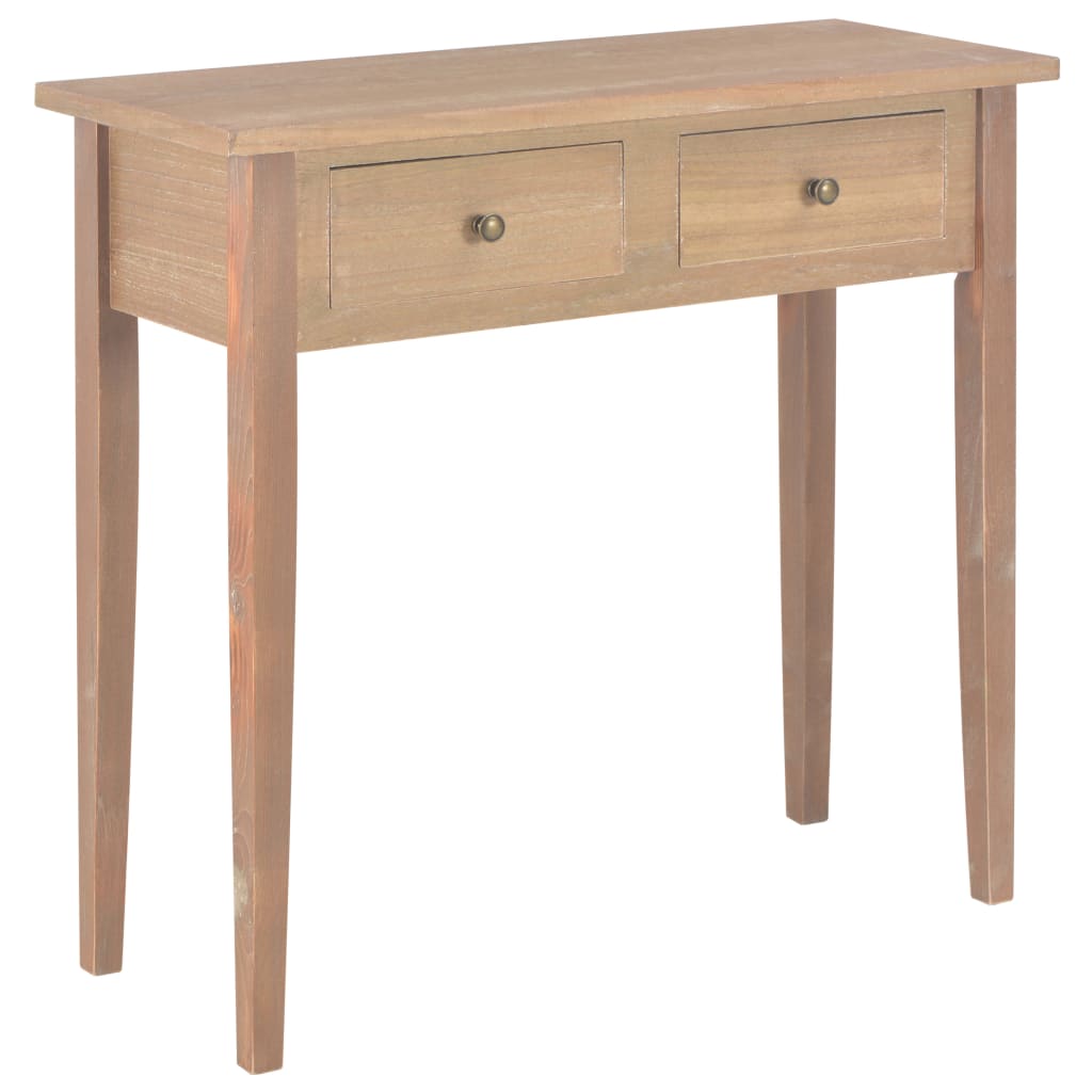 vidaXL Toaletní konzolový stolek hnědý 79 x 30 x 74 cm dřevo