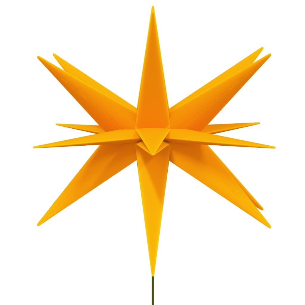 vidaXL Svítící vánoční hvězdy s hroty 3 ks LED skládací žluté 35 cm