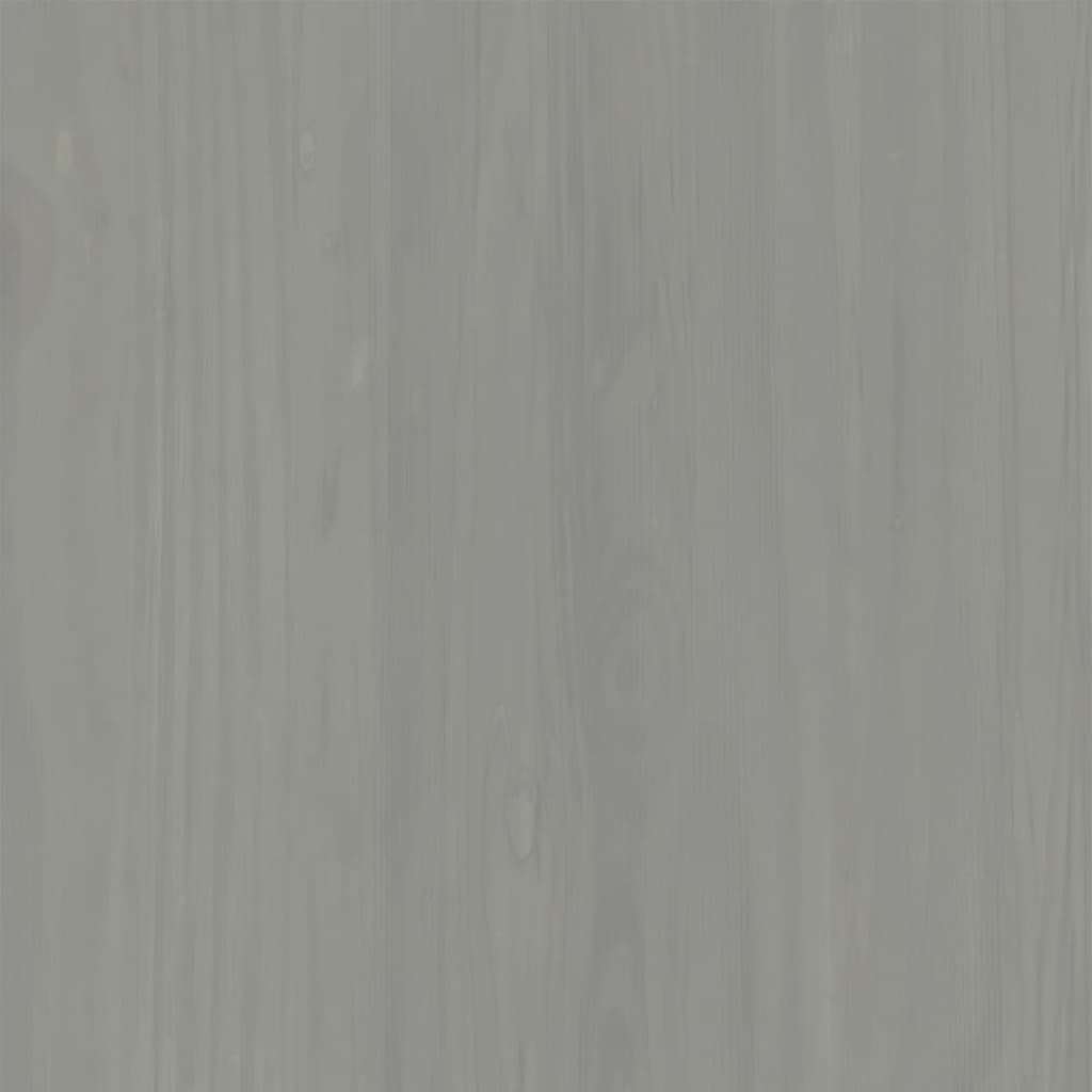 vidaXL Lavice s botníkem VIGO šedá 106x35x45 cm masivní borové dřevo