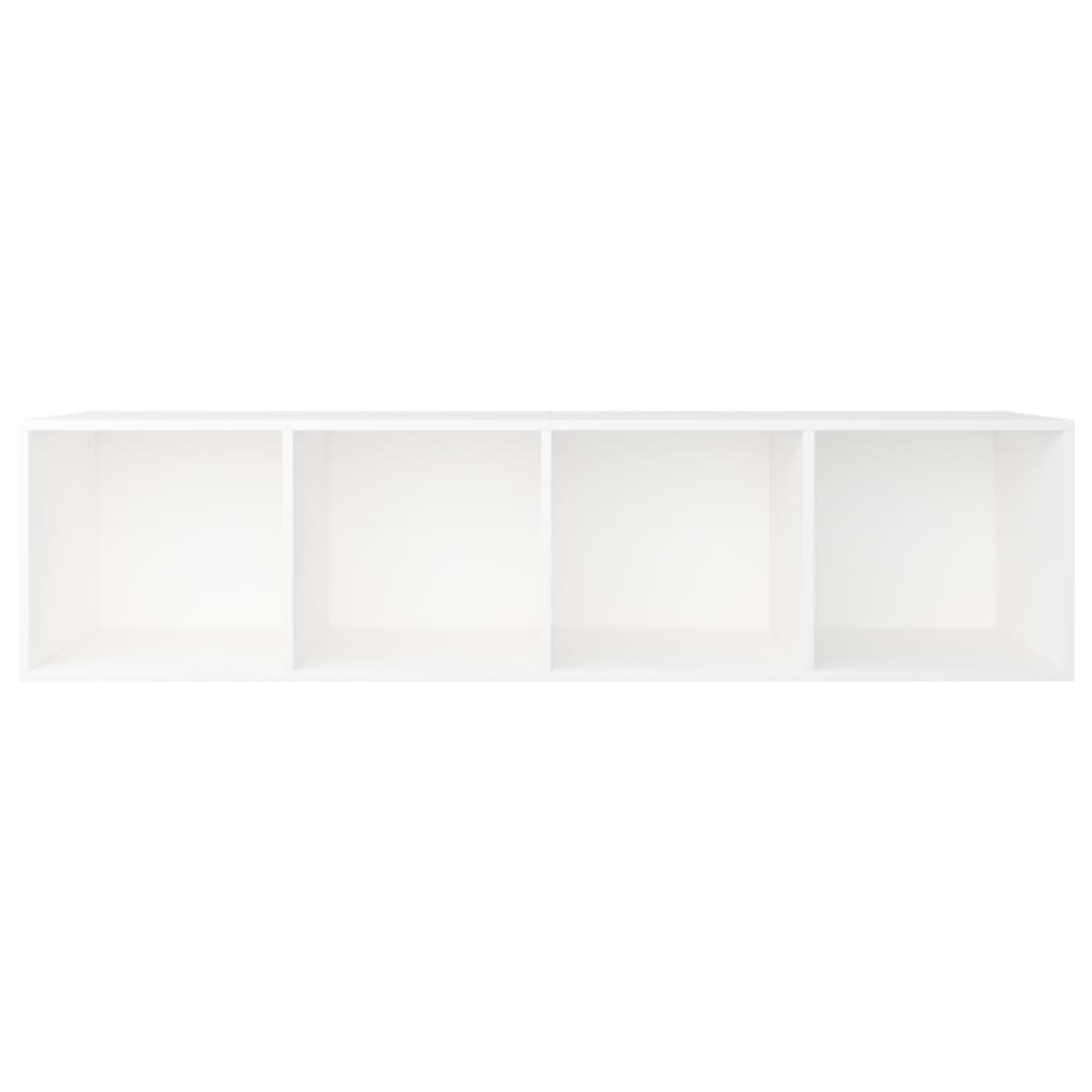 vidaXL Knihovna/TV skříň bílá 36 x 30 x 143 cm dřevotříska