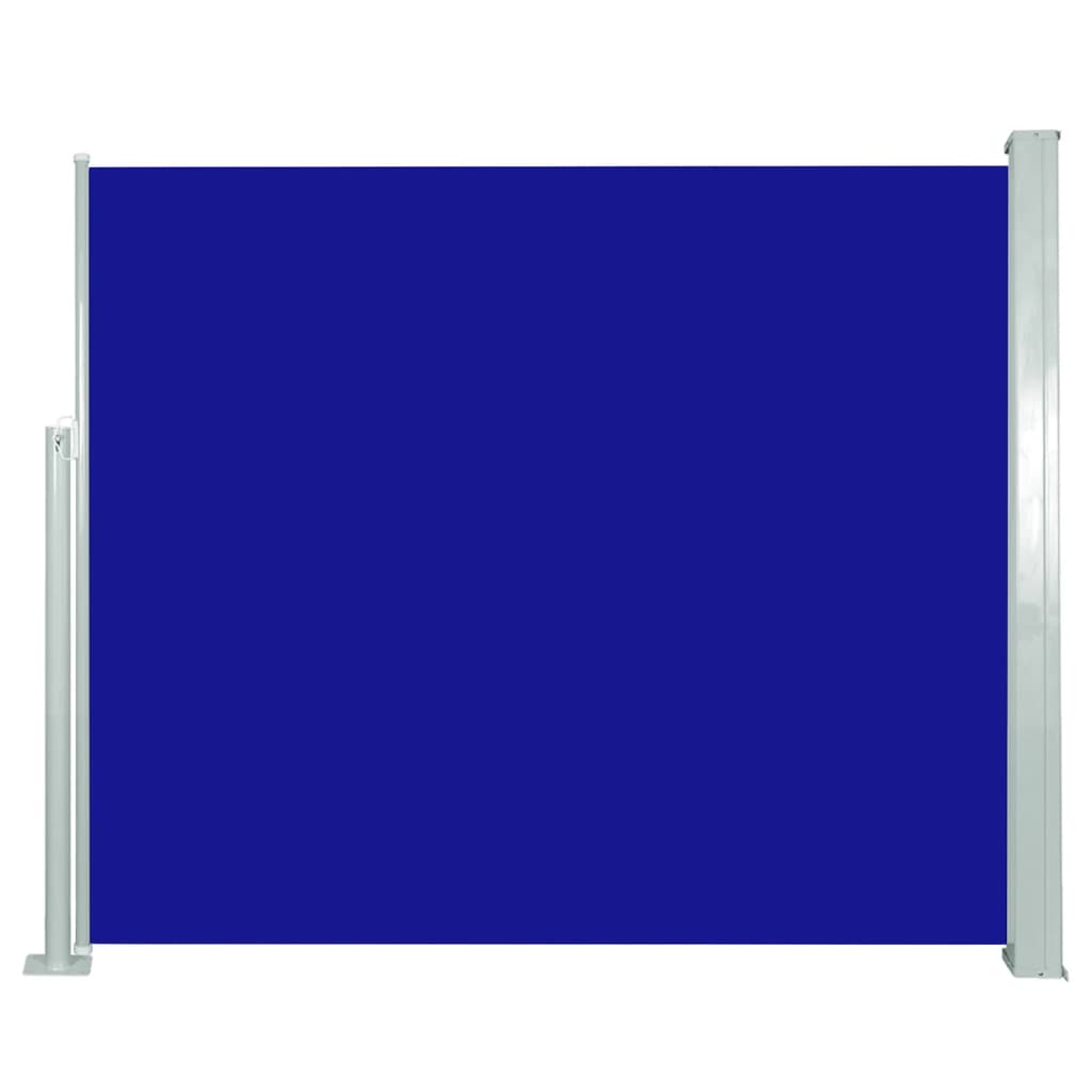vidaXL Zatahovací boční markýza / zástěna 120 x 300 cm modrá