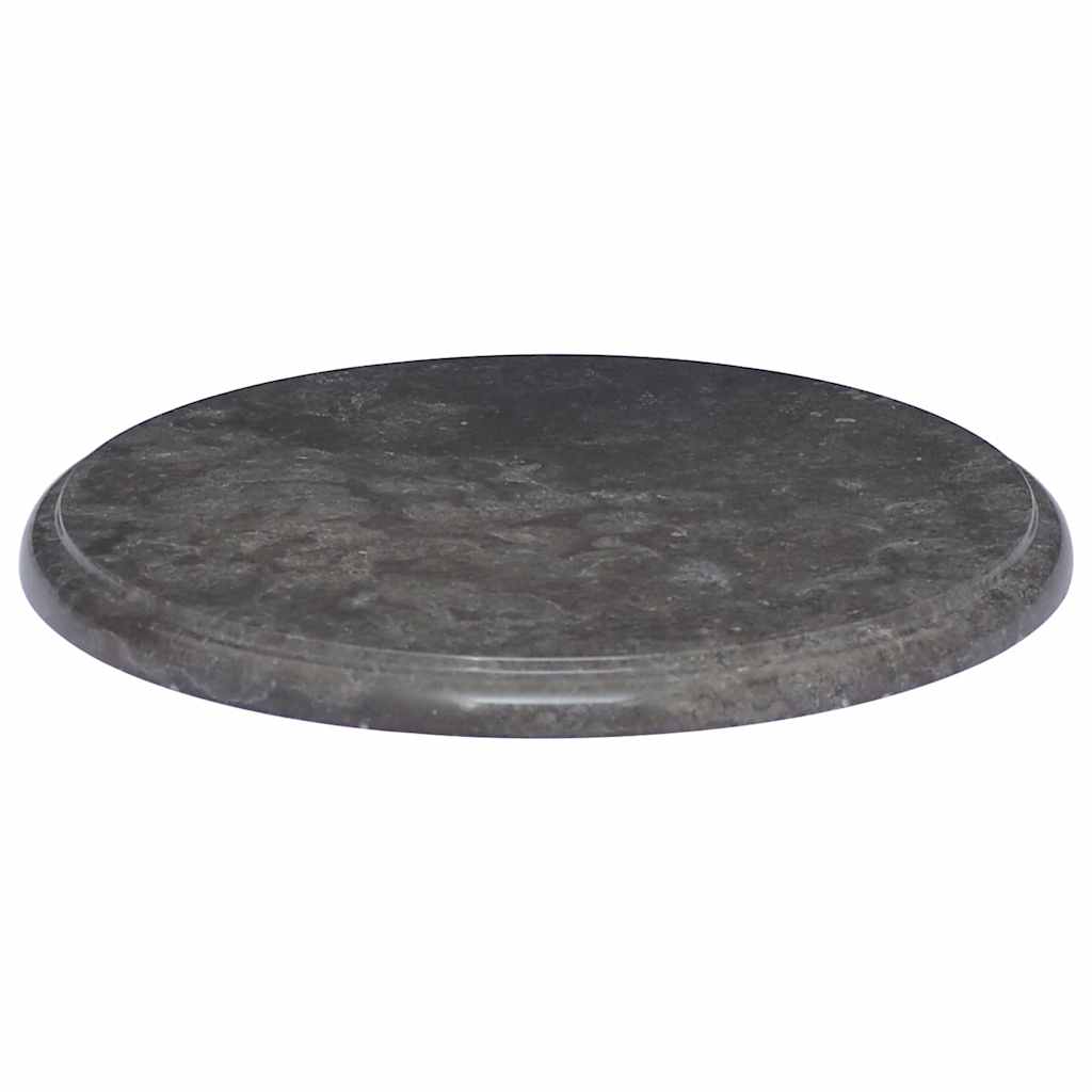 vidaXL Stolní deska černá Ø 40 x 2,5 cm mramor