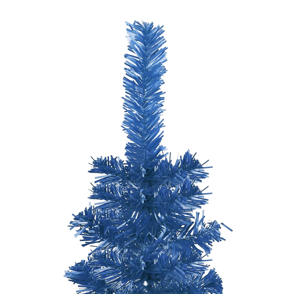 vidaXL Úzký vánoční stromek modrý 120 cm