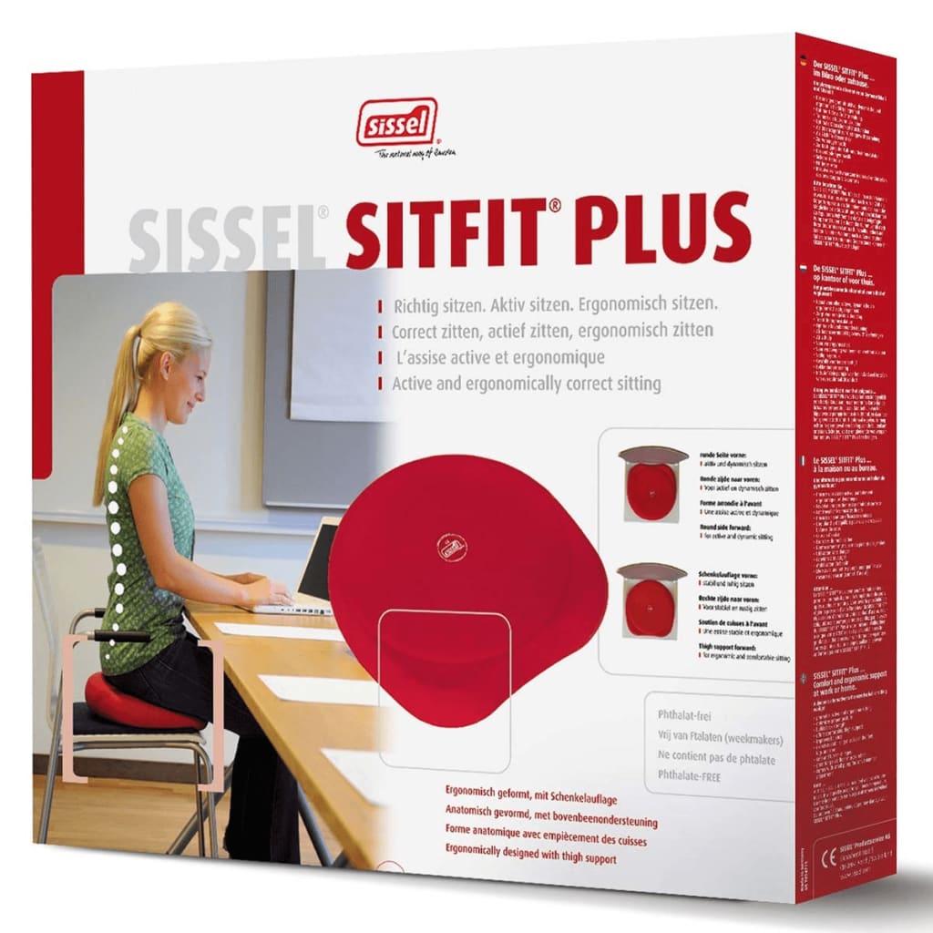 Sissel Polstrovaný sedák 2v1 Sitfit Plus červený SIS-160.071