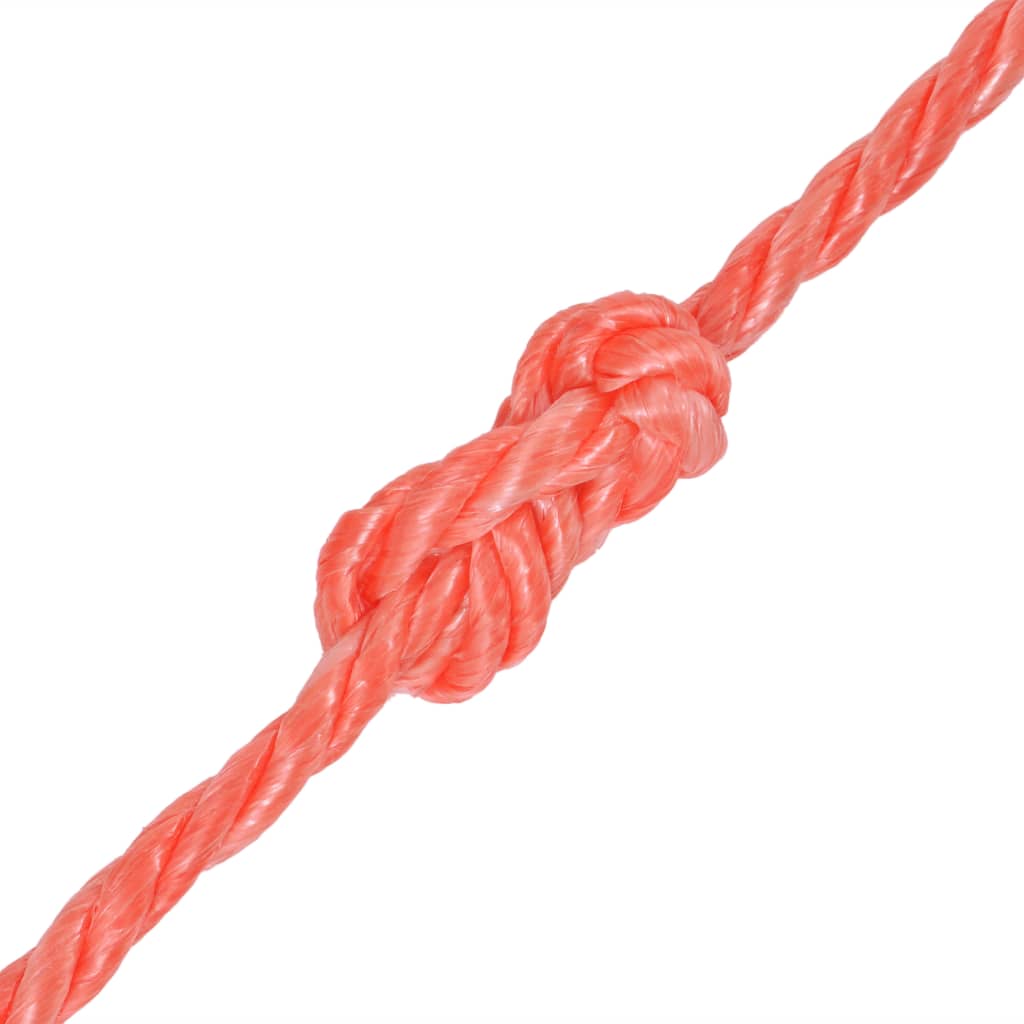 vidaXL Kroucené lano z polypropylenu 14 mm 100 m oranžové