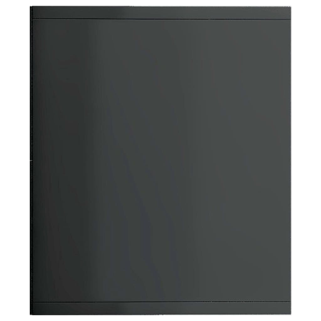 vidaXL Knihovna/TV skříňka šedá s vysokým leskem 143 x 30 x 36 cm