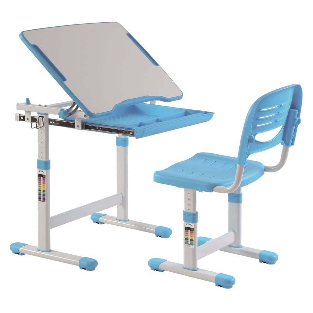 Vipack Nastavitelný dětský stůl Comfortline 201 s židlí modrý a bílý