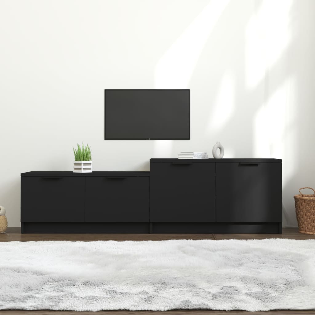 vidaXL TV skříňka černá 158,5 x 36 x 45 cm kompozitní dřevo