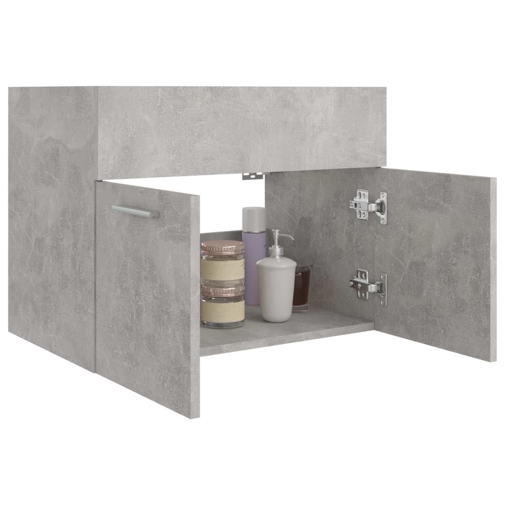 vidaXL Skříňka pod umyvadlo betonově šedá 60x38,5x46 cm dřevotříska