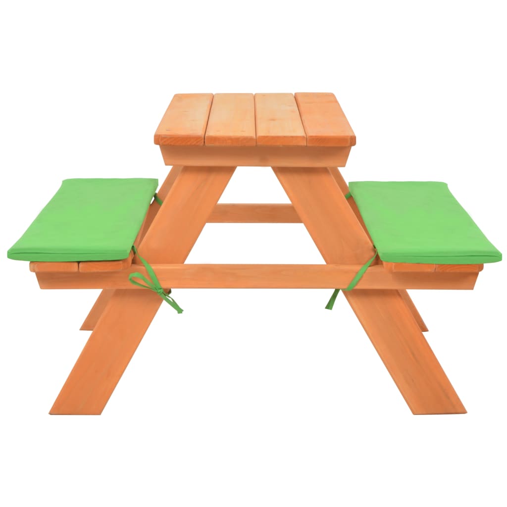 vidaXL Dětský piknikový stůl s lavičkami 89 x 79 x 50 cm masivní jedle