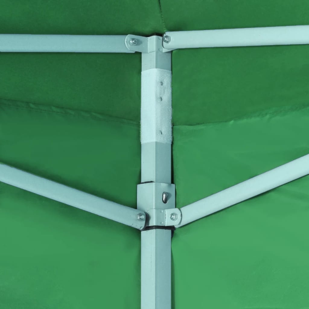 vidaXL Skládací stan se 2 stěnami 3 x 3 m zelený