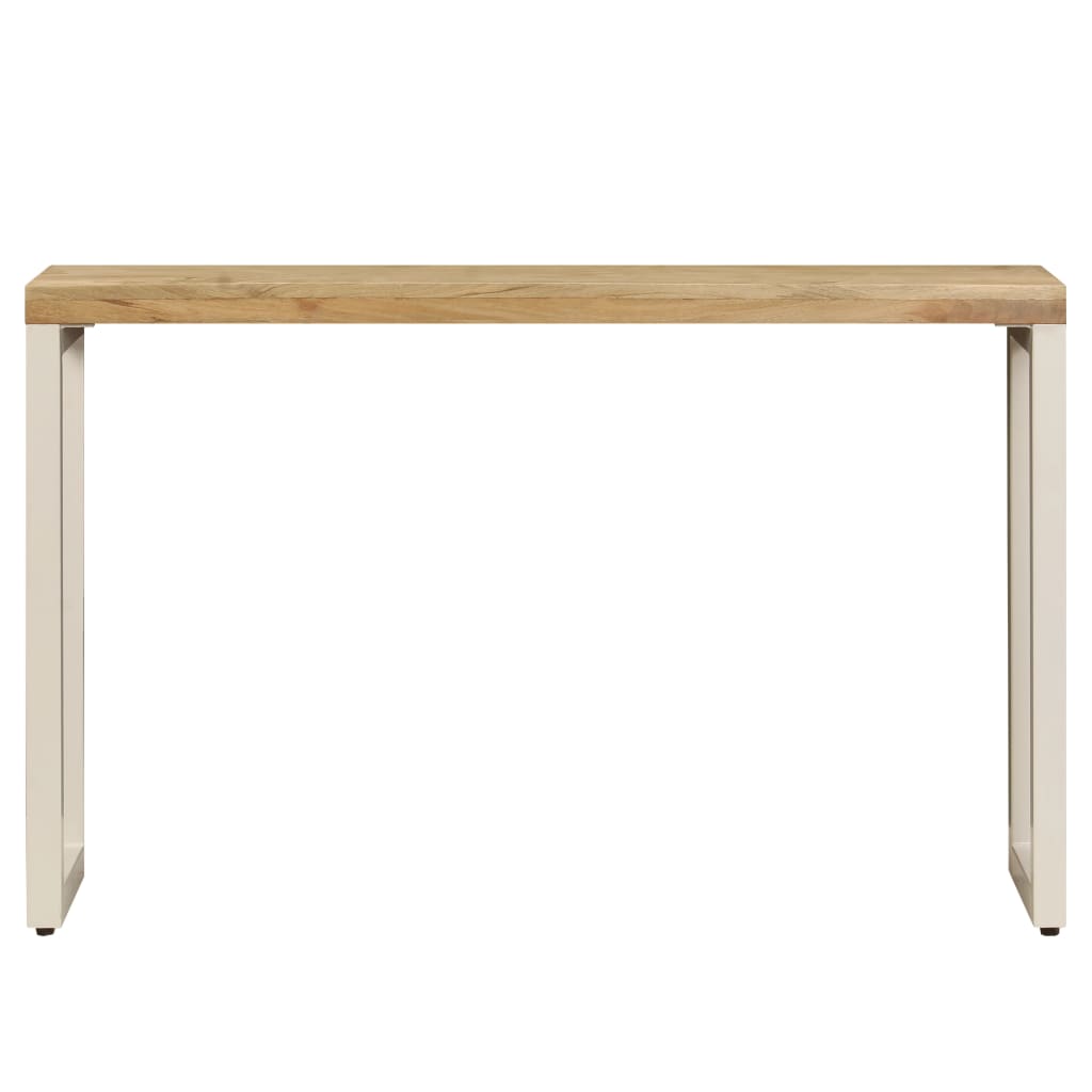 vidaXL Konzolový stolek 120 x 35 x 76 cm masivní mangovník a ocel