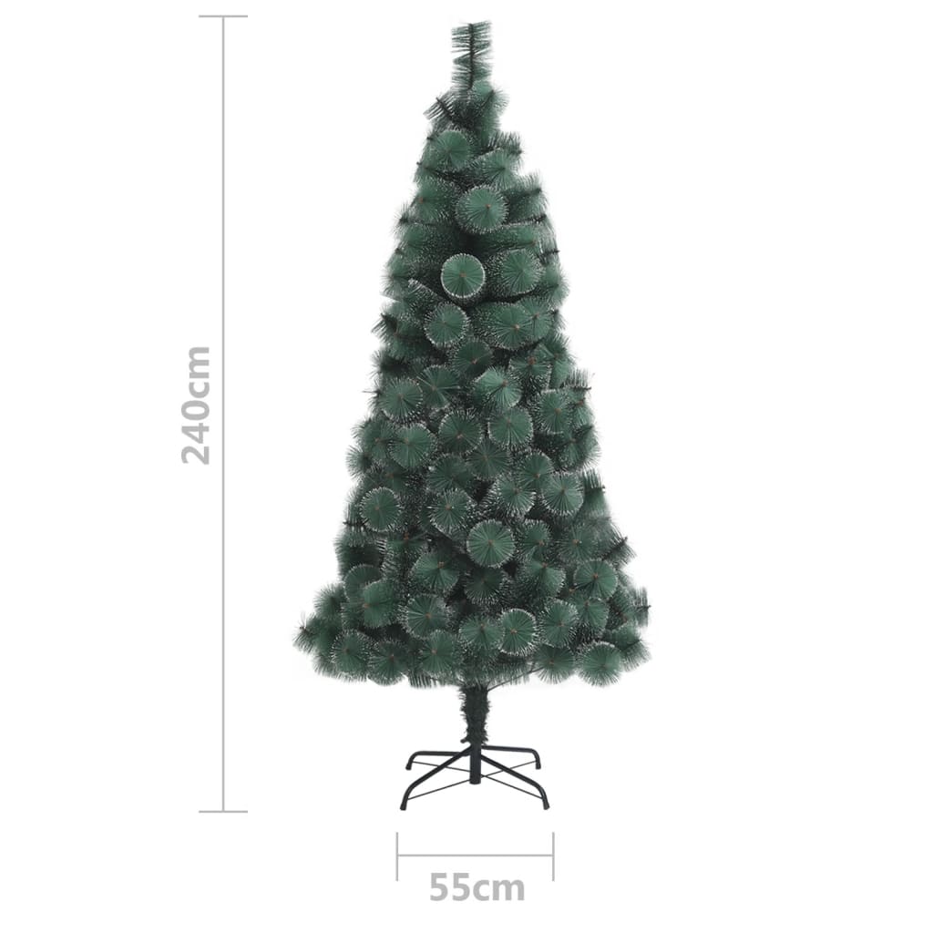 vidaXL Umělý vánoční stromeček se stojanem zelený 240 cm PET