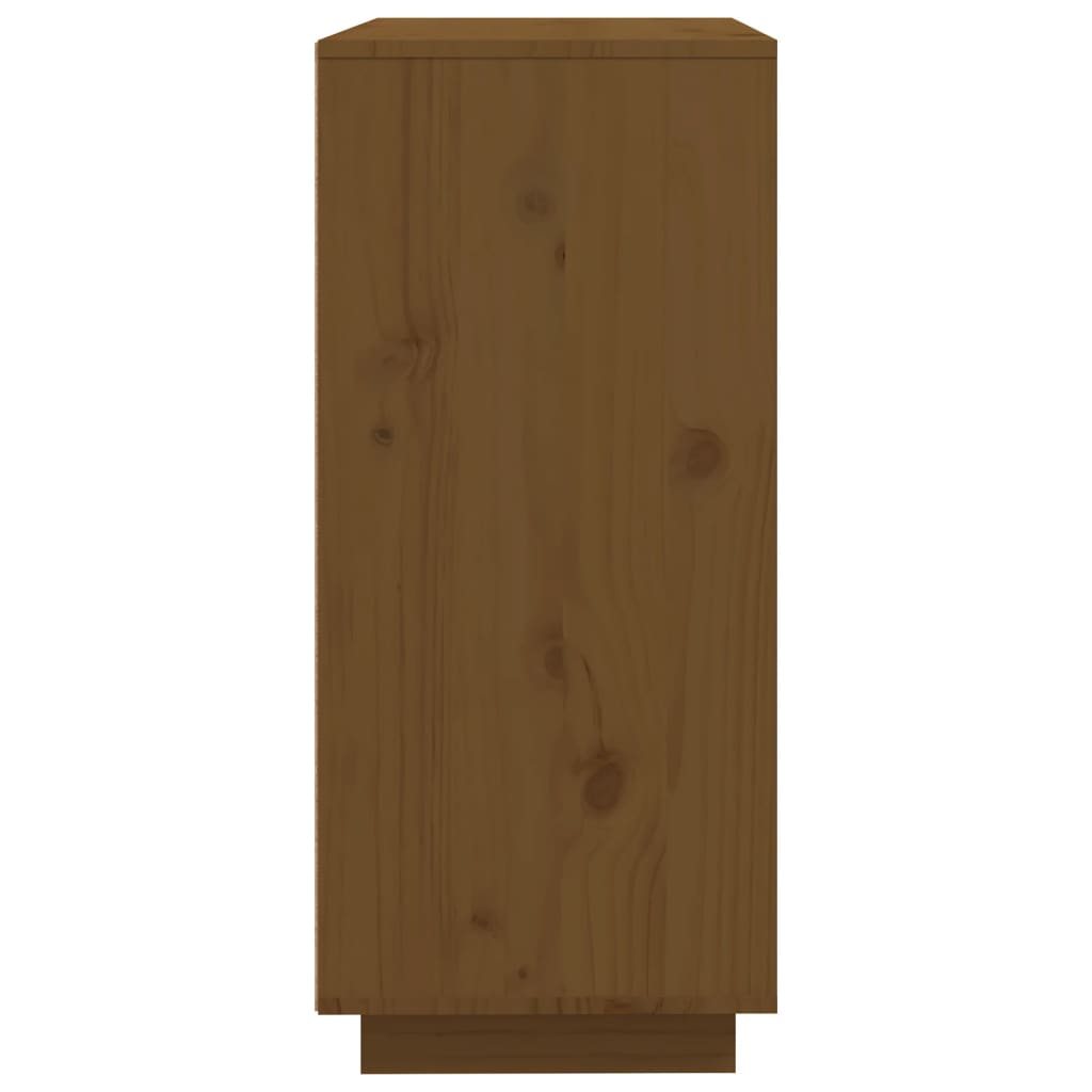 vidaXL Příborník medově hnědý 60x35x80 cm masivní borové dřevo