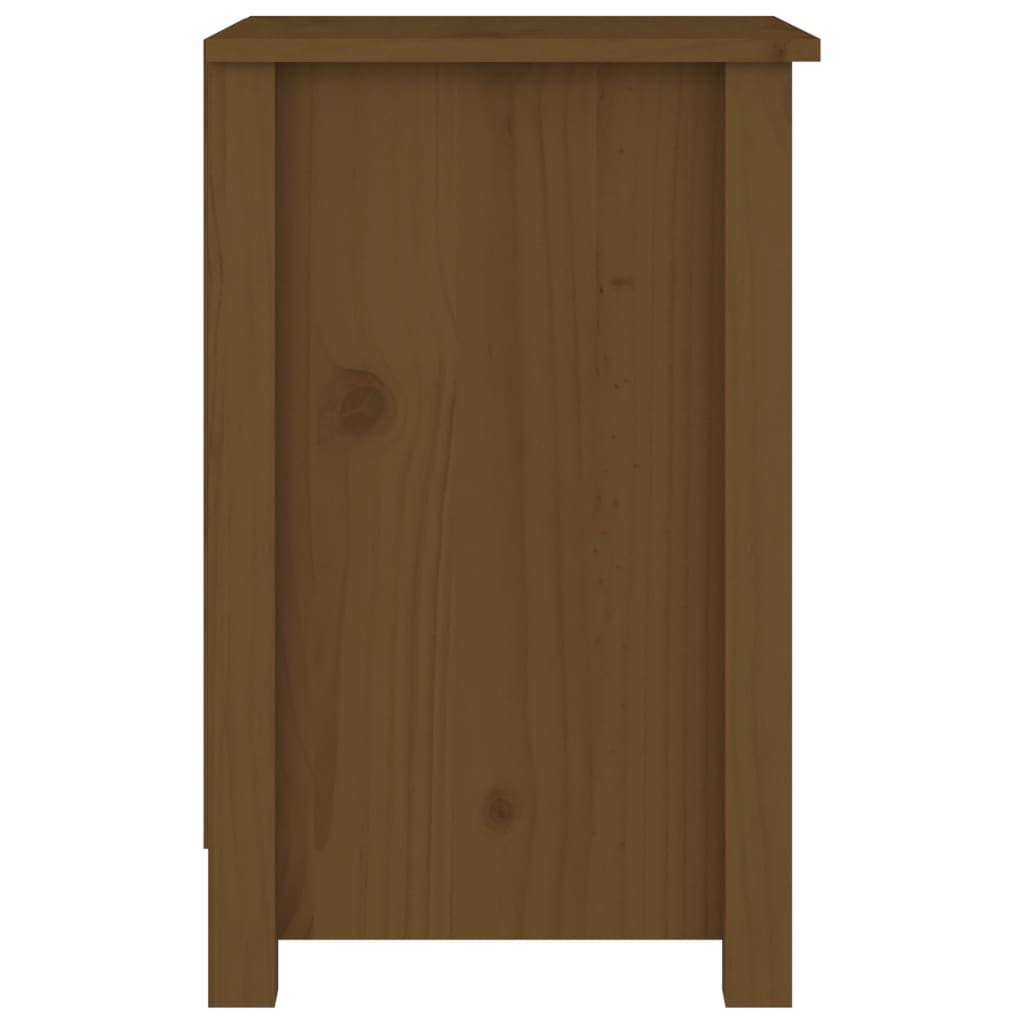 vidaXL Noční stolek medově hnědý 40 x 35 x 55 cm masivní borové dřevo