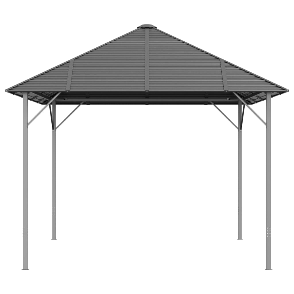 vidaXL Altán se střechou 4 x 3 m antracitový