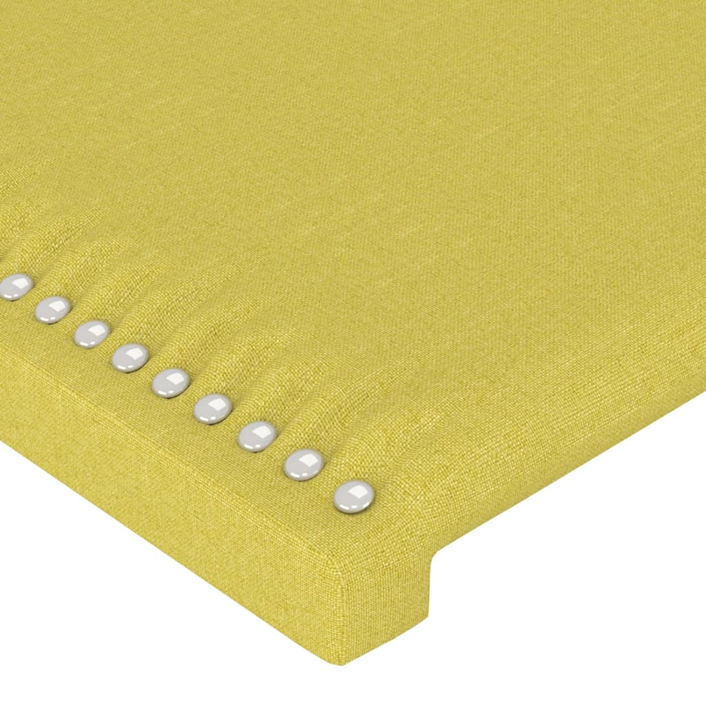 vidaXL Čelo postele typu ušák zelené 93x16x78/88 cm textil