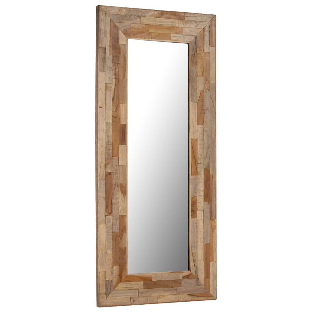 vidaXL Zrcadlo z recyklovaného teaku 50 x 110 cm