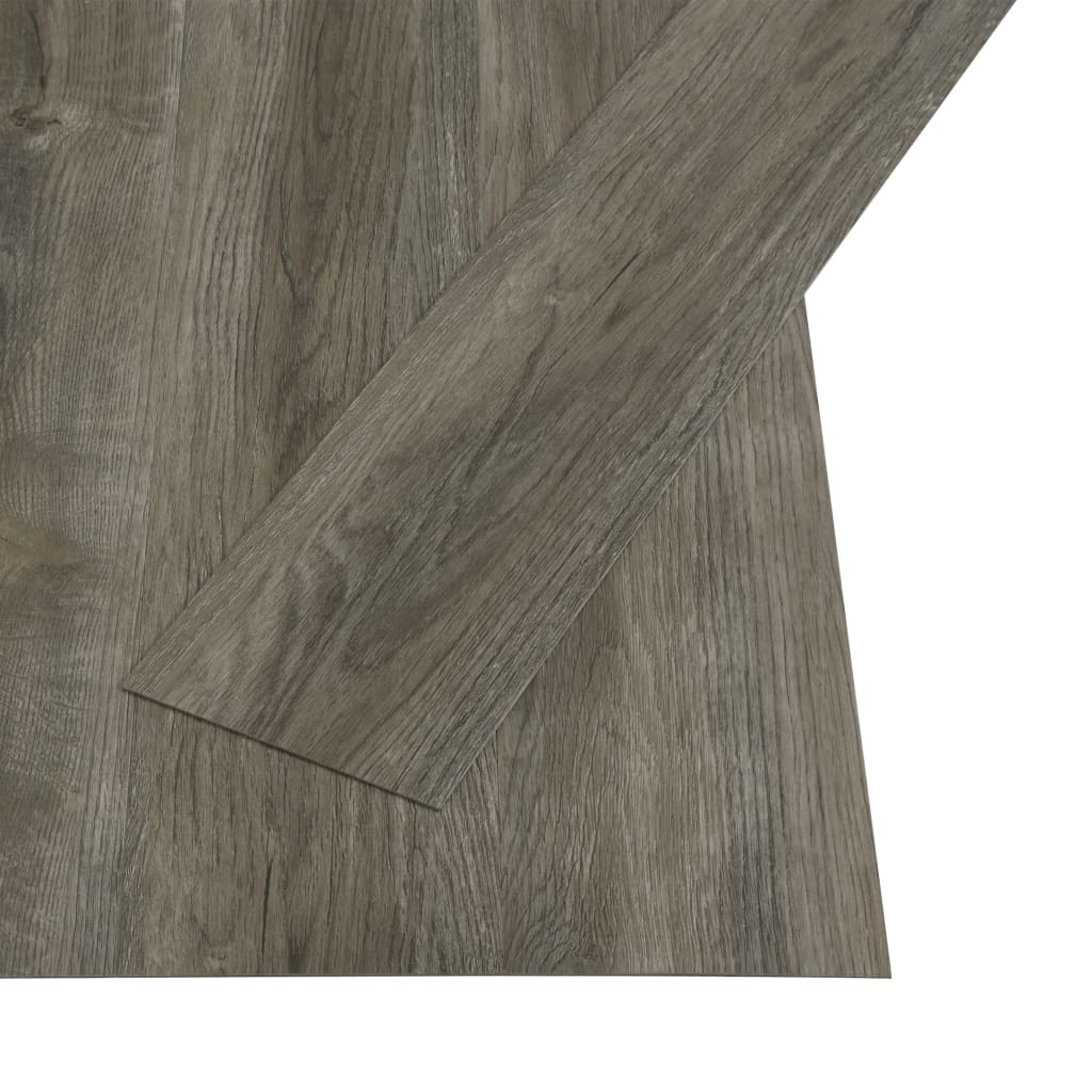 vidaXL Samolepící podlahová prkna 4,46 m² 3 mm PVC šedo-hnědá